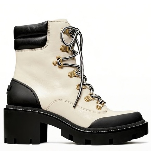 Tory Burch Ankle Boot Lug Sole Hiker NEW
Waxy Cow Leather w Box US 8 - Picture 3 of 16